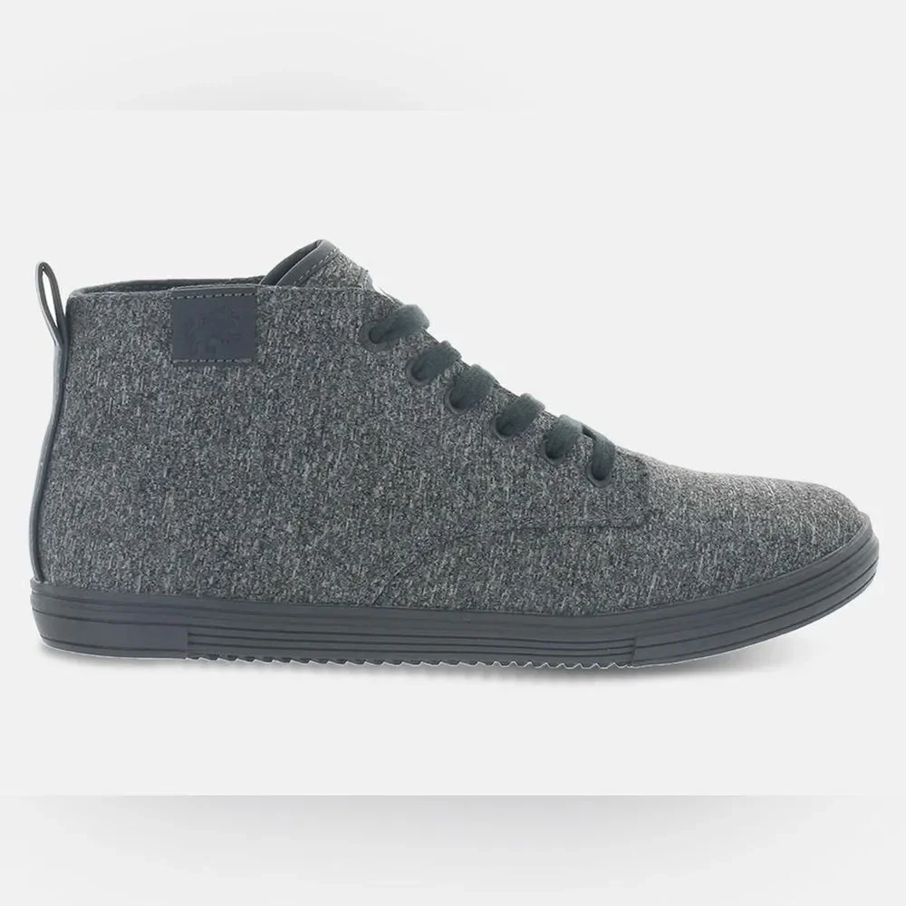 Men’s Vlado Leon High Top Gray Canvas Sneakers, Size 10